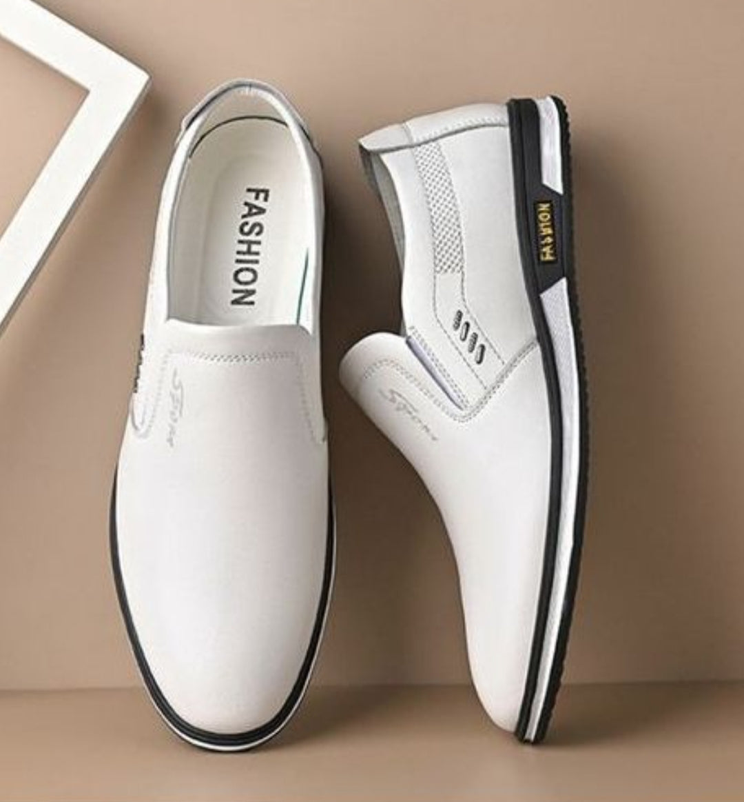 Men's White Oxford Shoes