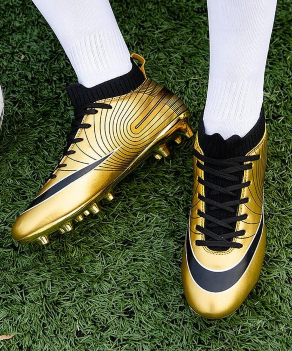 Gold Football Shoes