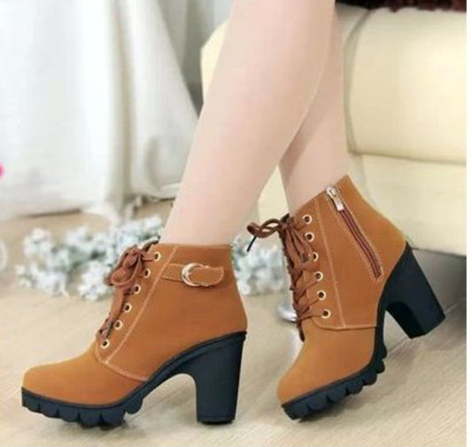 Women's High-Heeled Winter Boots